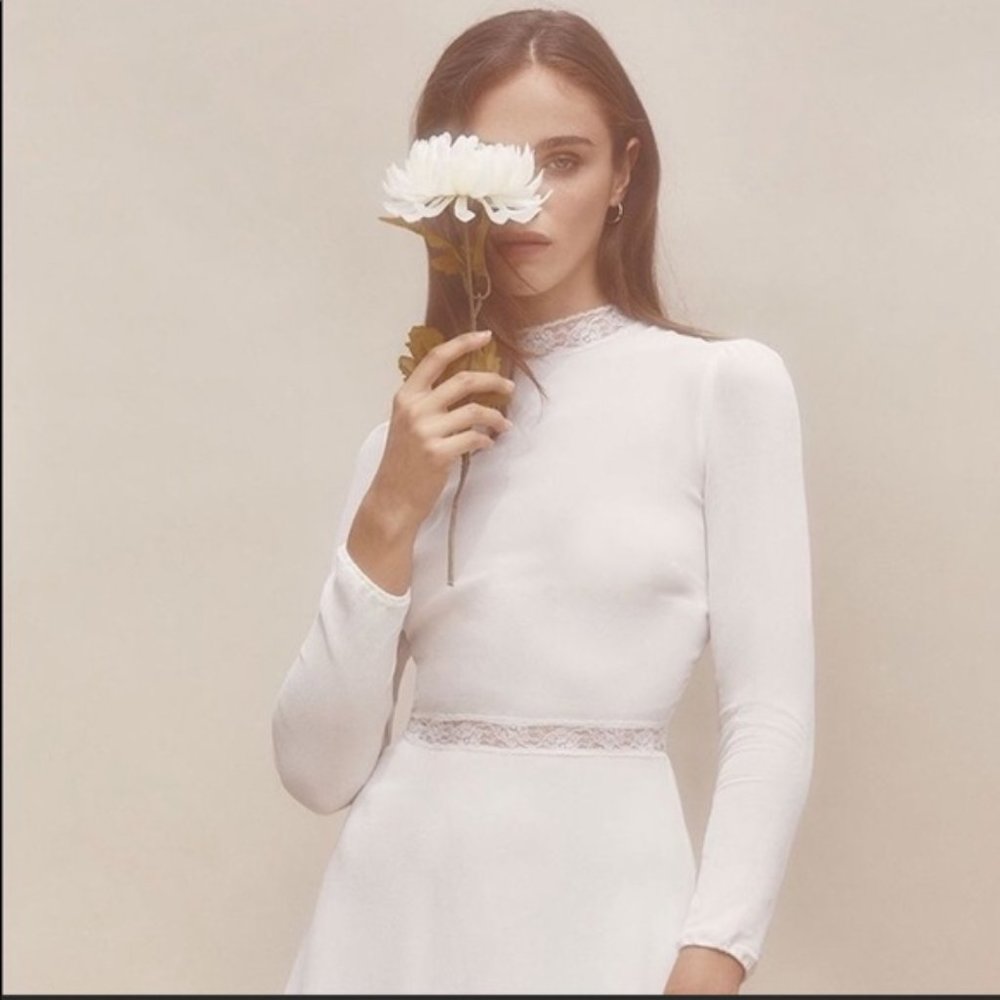 Reformation Lace trim Sonoma dress